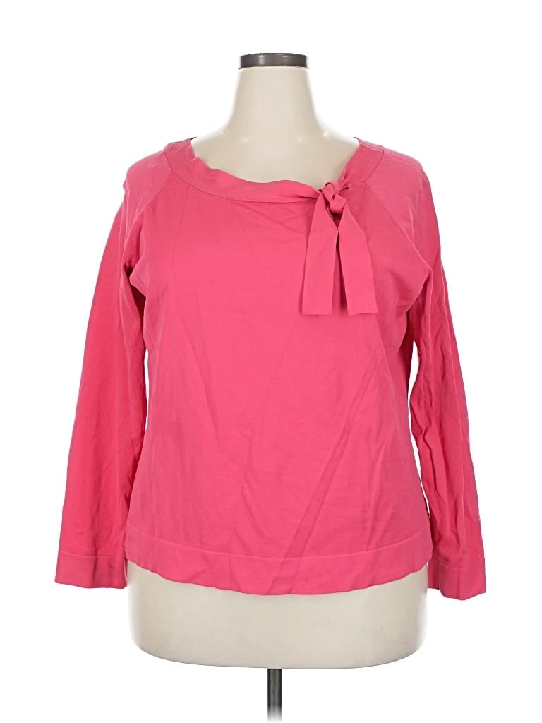 JONES NEW YORK SIGNATURE Pre-owned Long Sleeve Blouse In Pink