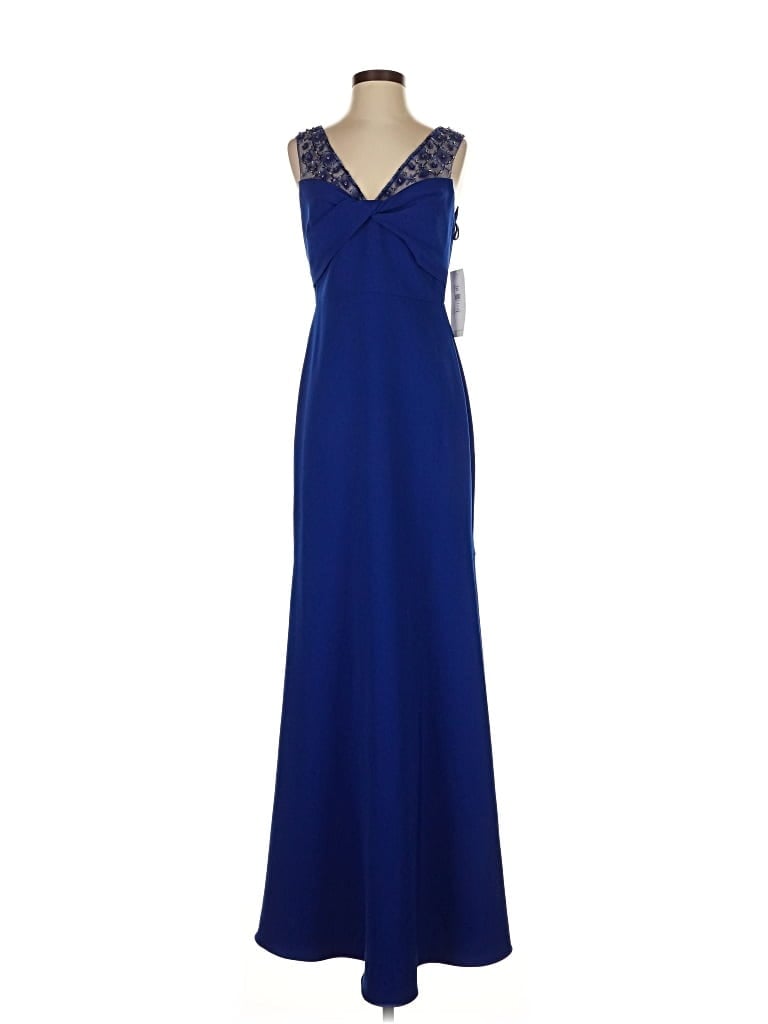 Pre-owned Theia Cocktail Dress In Blue