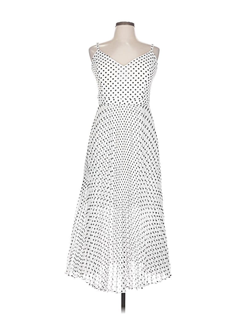 Pre-owned Guess Cocktail Dress In White