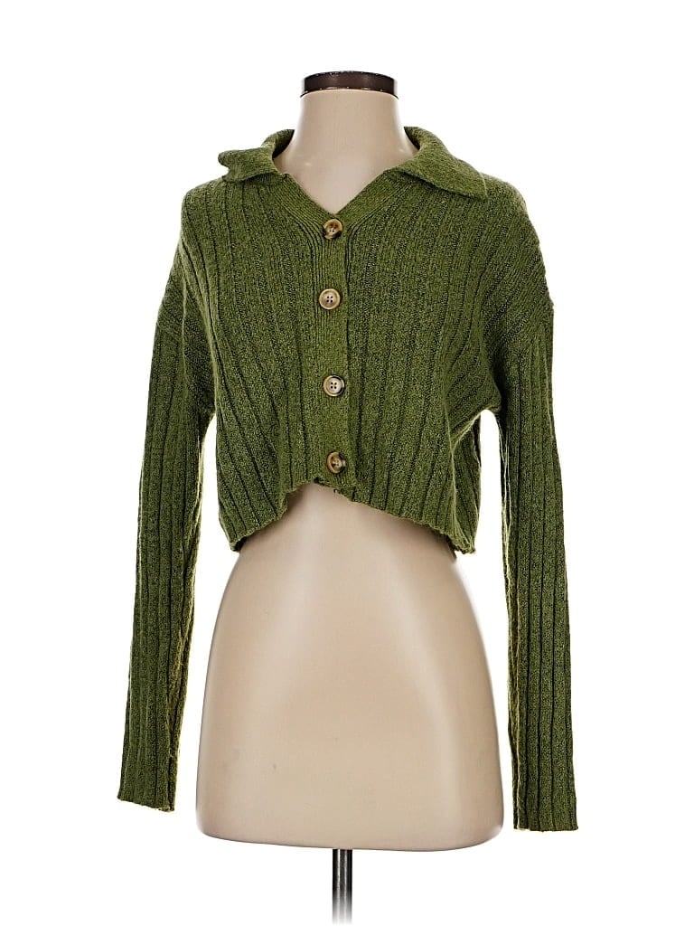 WILD FABLE Pre-owned Cardigan Sweater In Green
