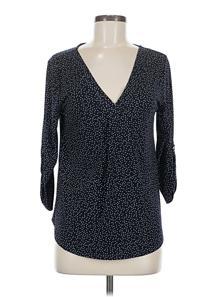 Pre-owned Beacon 3/4 Sleeve Blouse In Black