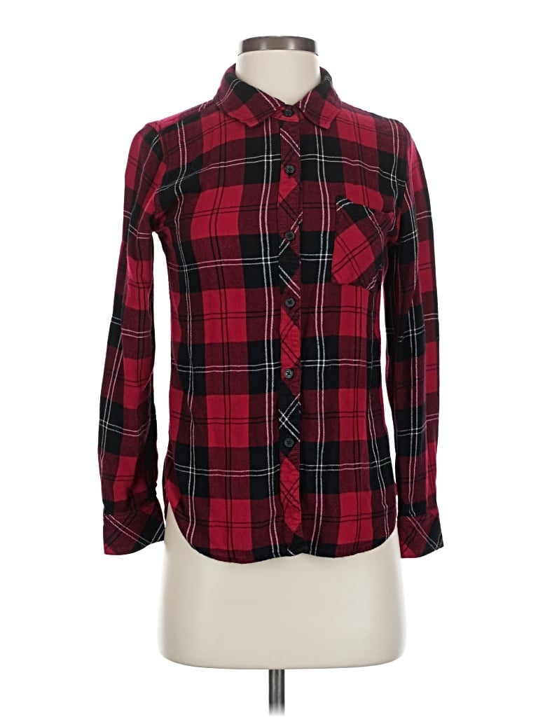 Pre-owned Rails Long Sleeve Button Down Shirt In Red