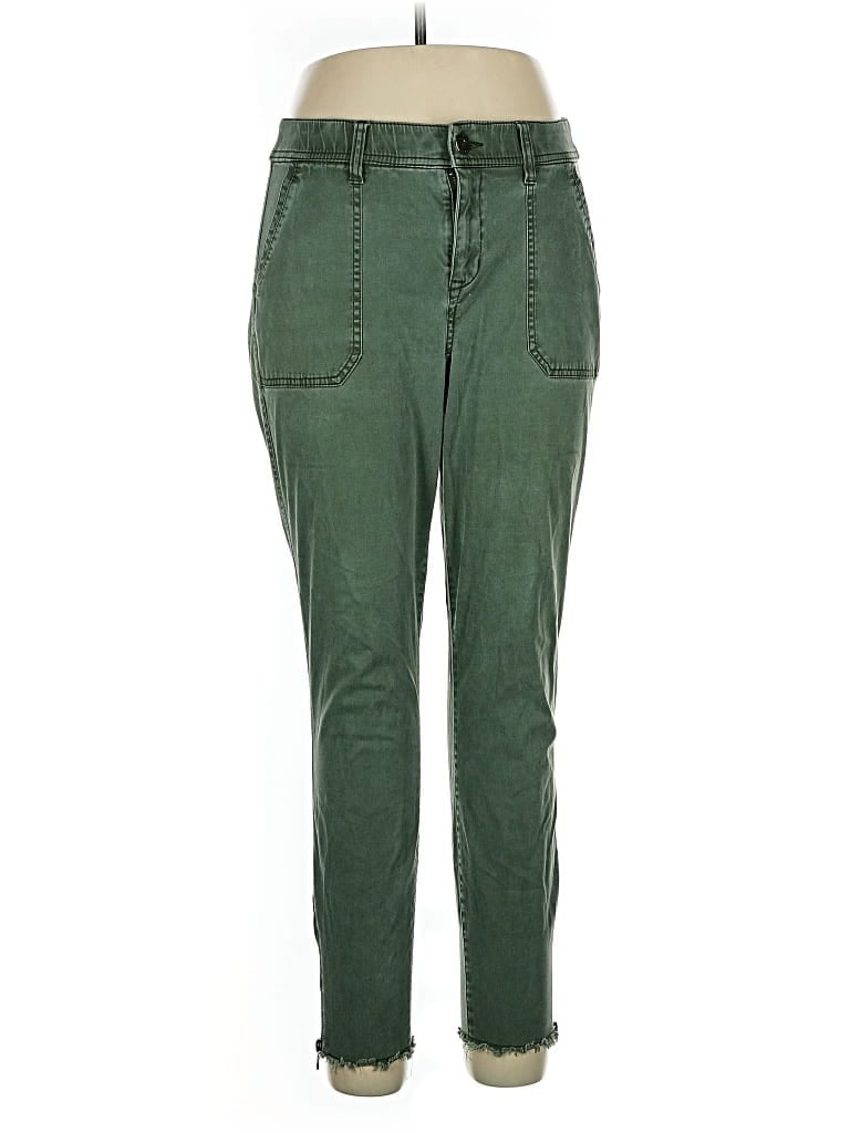 Pre-owned Lane Bryant Casual Pants In Green