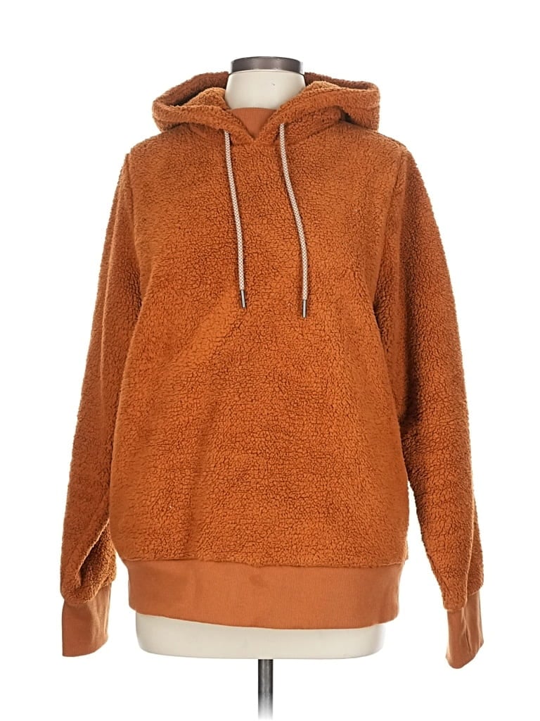 Pre-owned Athleta Pullover Hoodie In Brown