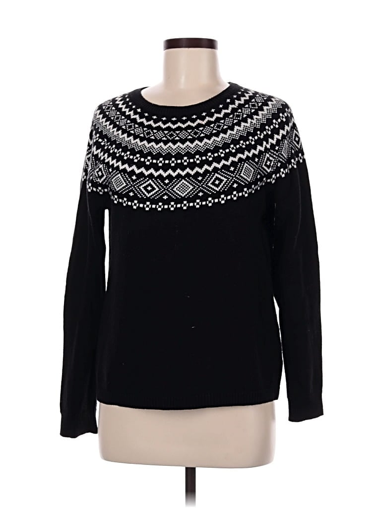 Pre-owned Talbots Pullover Sweater In Black