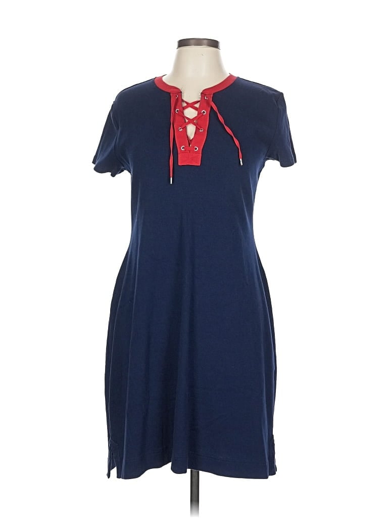 Pre-owned Chaps Casual Dress In Blue