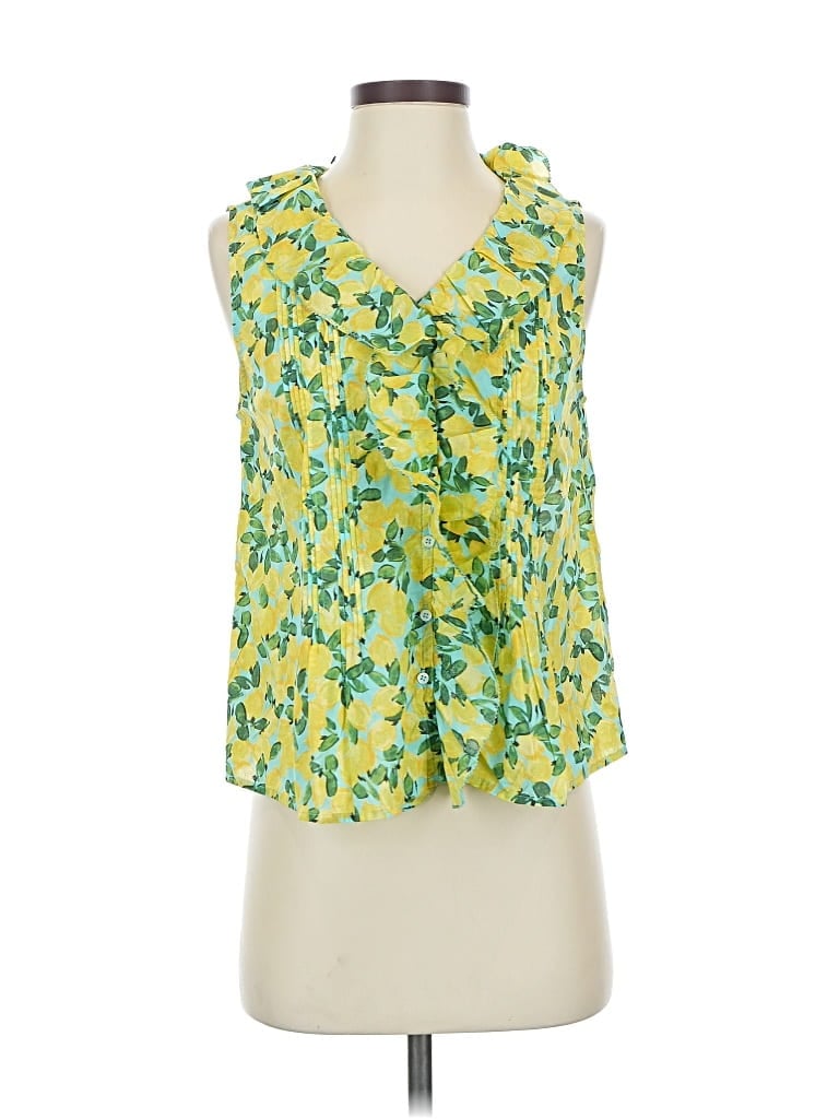 Talbots Sleeveless Blouse In Yellow