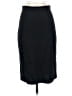 St. John Solid Black Wool Skirt Size 2 - photo 1
