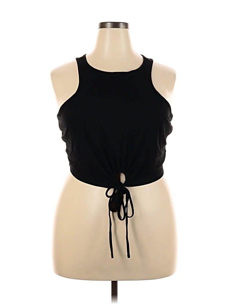 Pre-owned Eloquii Sleeveless Blouse In Black