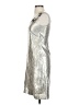 Tory Burch Metallic Silver Cocktail Dress Size 2 - photo 5