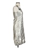 Tory Burch Metallic Silver Cocktail Dress Size 2 - photo 4