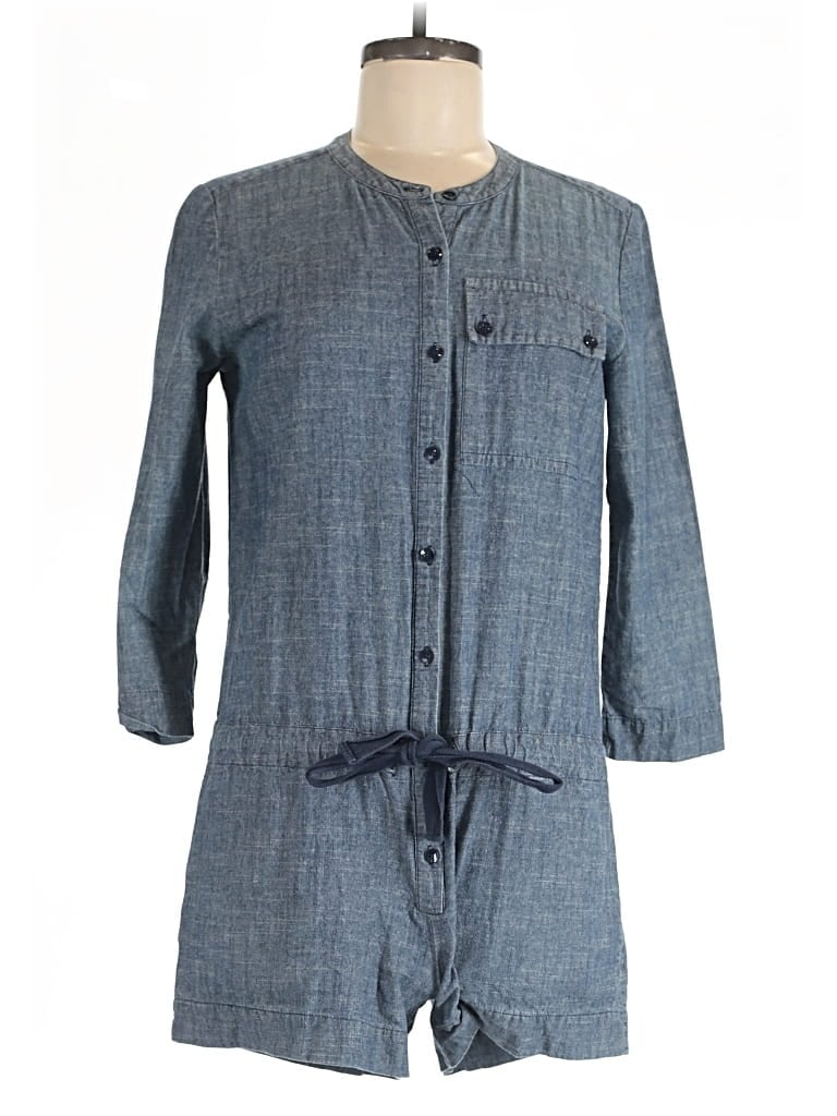 Pre-owned Kate Spade Saturday Romper In Blue