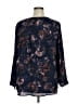 Lila Rose 100% Polyester Blue 3/4 Sleeve Blouse Size 1X - photo 2