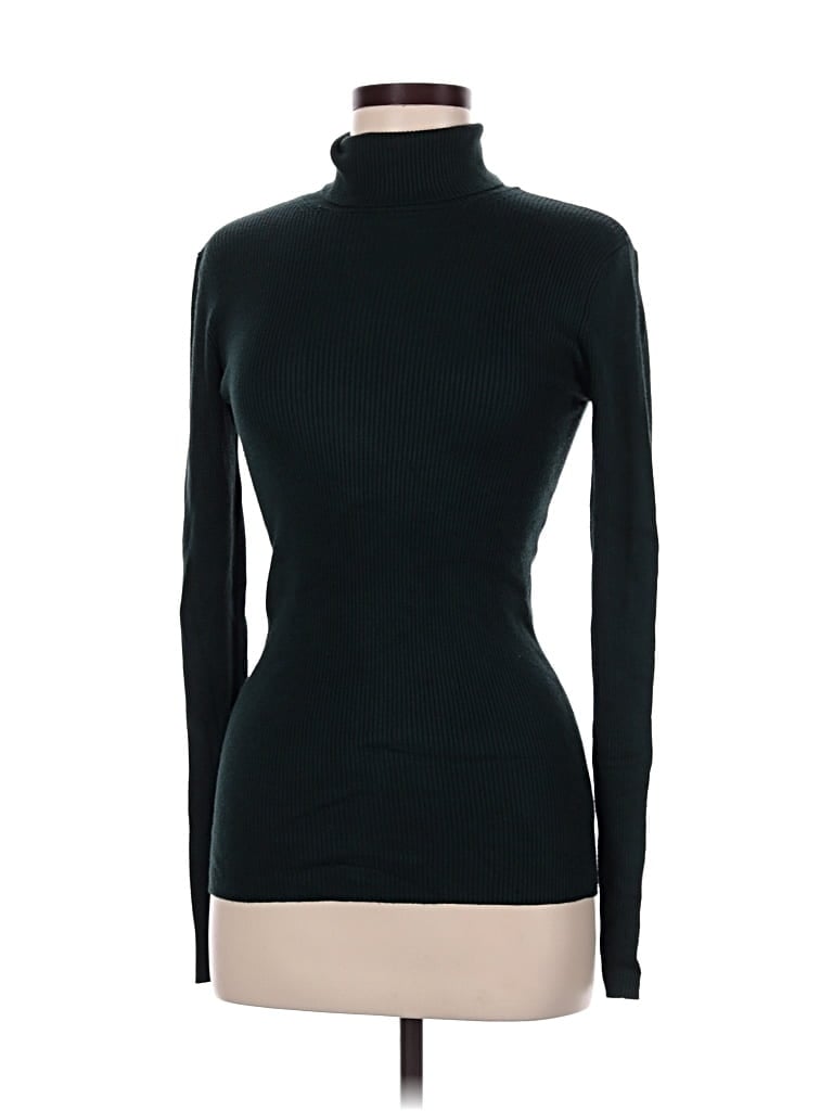 Pre-owned Express Turtleneck Sweater In Black