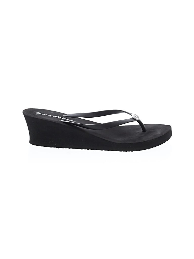 Pre-owned Tommy Bahama Wedges In Black