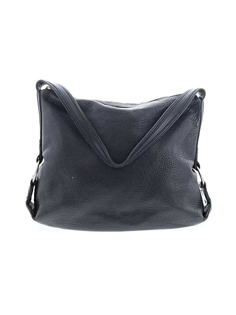 Pre-owned Banana Republic Leather Hobo Bag In Black