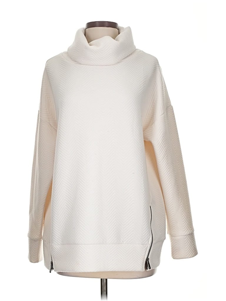 GAP FIT Pre-owned Pullover Sweater In White