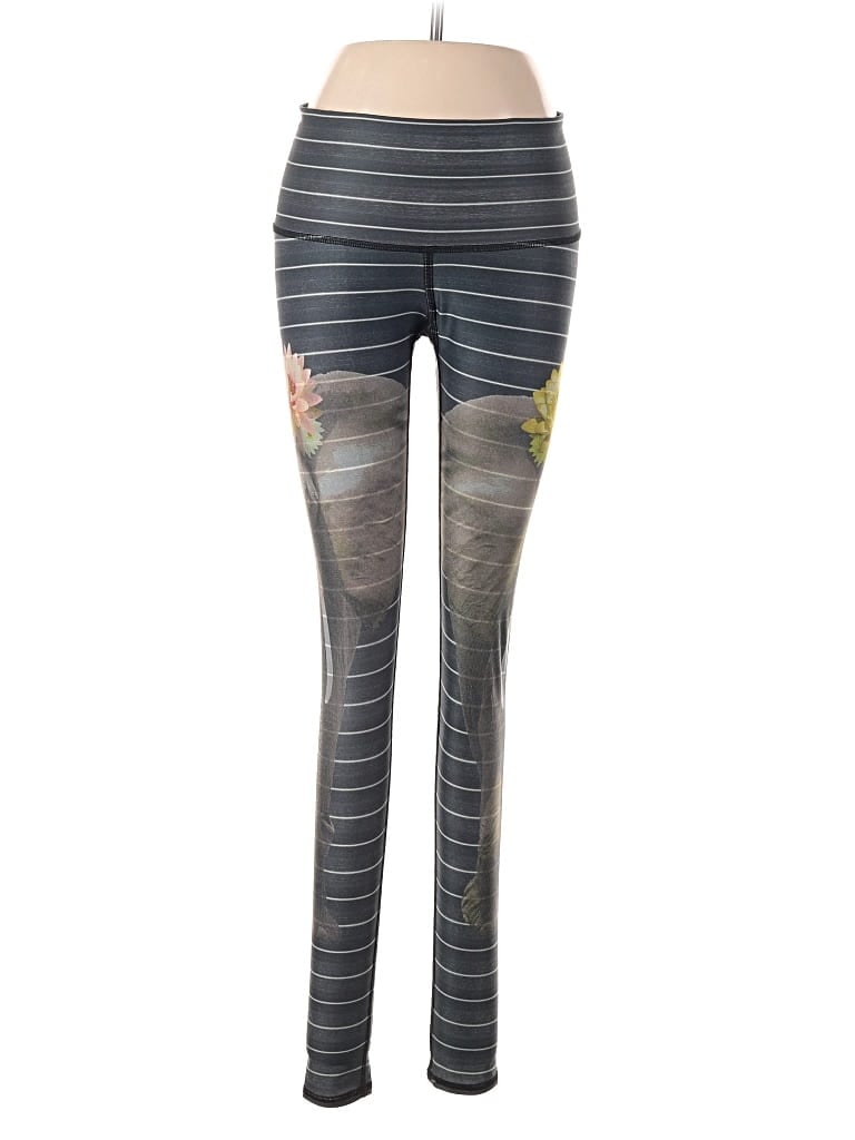 Pre-owned Teeki Leggings In Gray