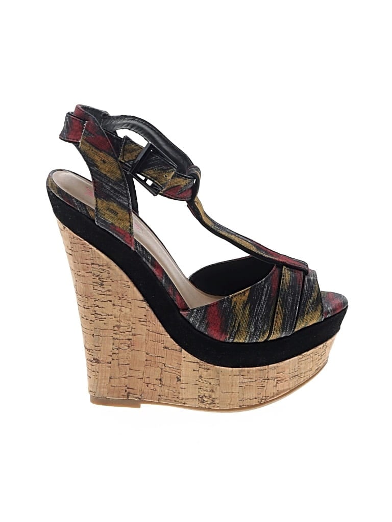 JUST FAB Pre-owned Wedges In Black