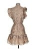 Joie Animal Print Tan Cocktail Dress Size XS - photo 2