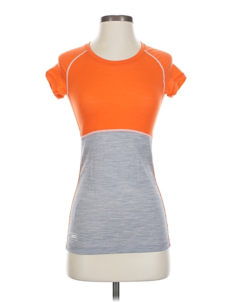 Pre-owned Mons Royale Active T-shirt In Orange