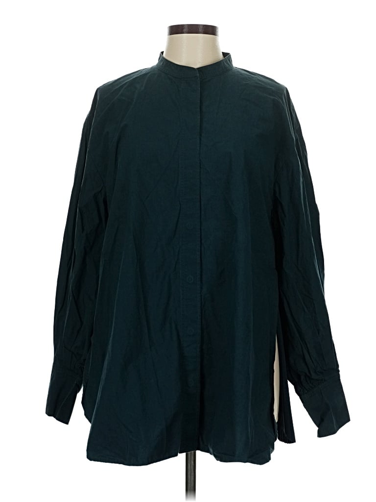 Pre-owned Cos Long Sleeve Blouse In Blue