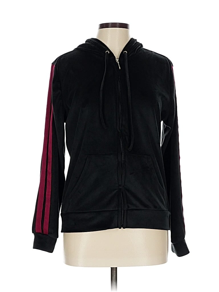 Pre-owned Ny & C Zip Up Hoodie In Black