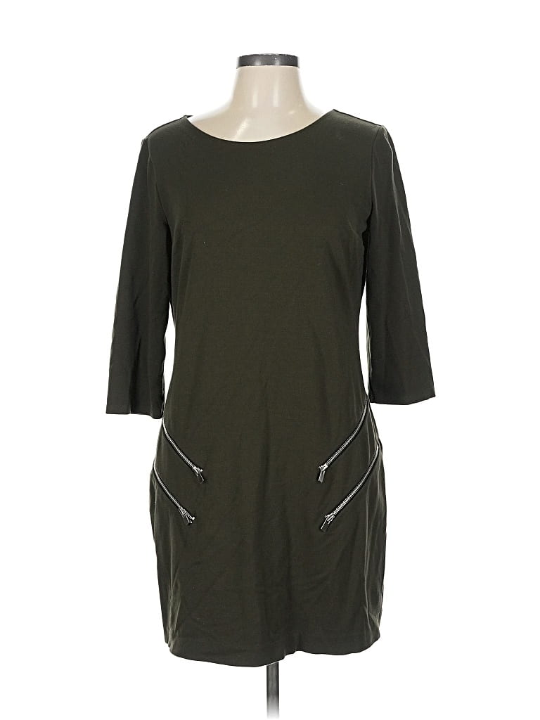 Pre-owned Express Casual Dress In Green