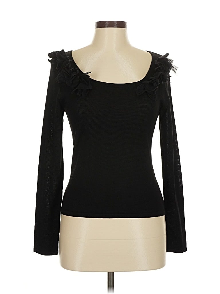 Pre-owned Oscar By Oscar De La Renta Cardigan Sweater In Black