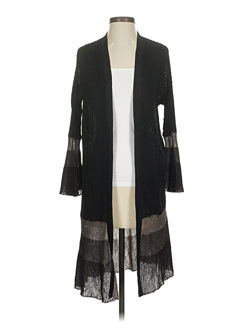 TRAVELERS BY CHICO'S Pre-owned Cardigan Sweater In Black