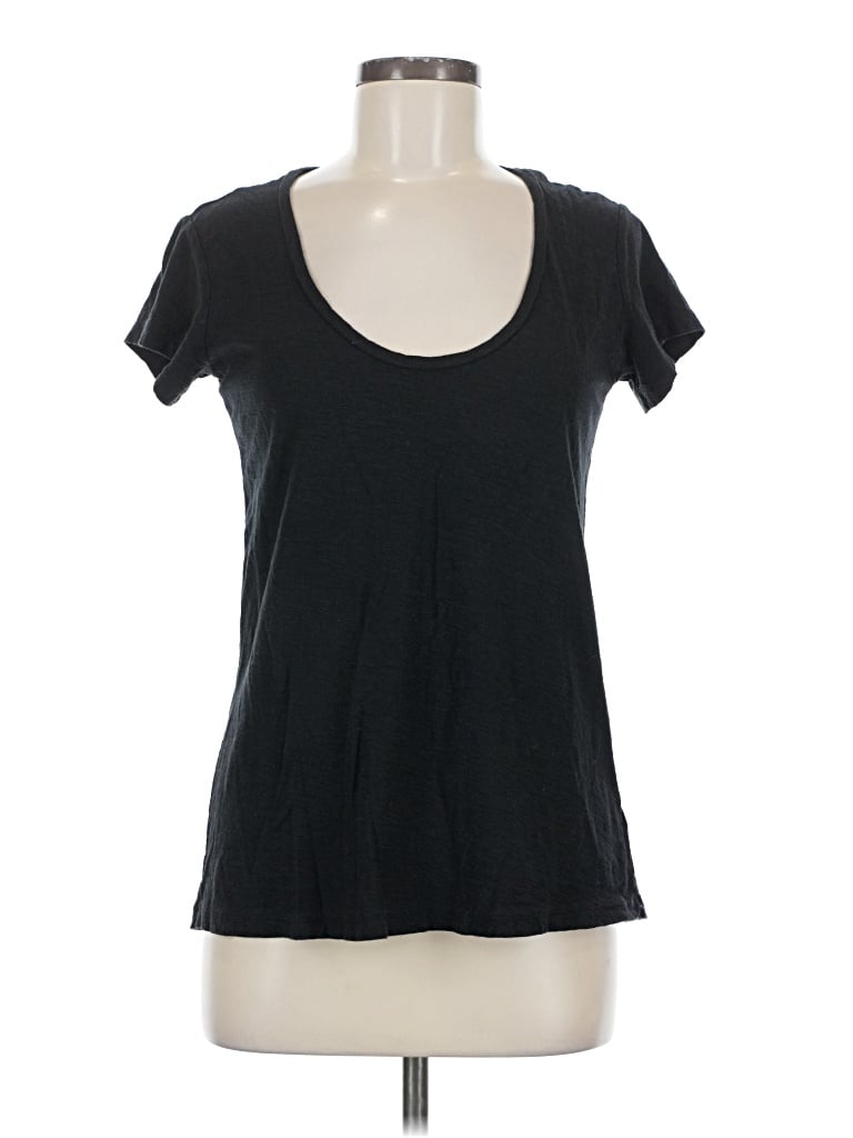 Pre-owned James Perse Short Sleeve T-shirt In Black