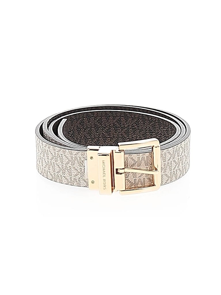 Pre-owned Michael Michael Kors Belt In White