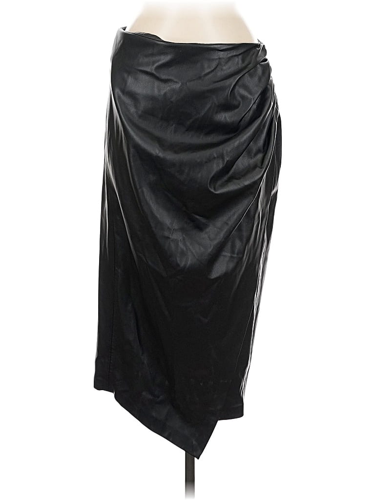 Pre-owned Jason Wu Faux Leather Skirt In Black