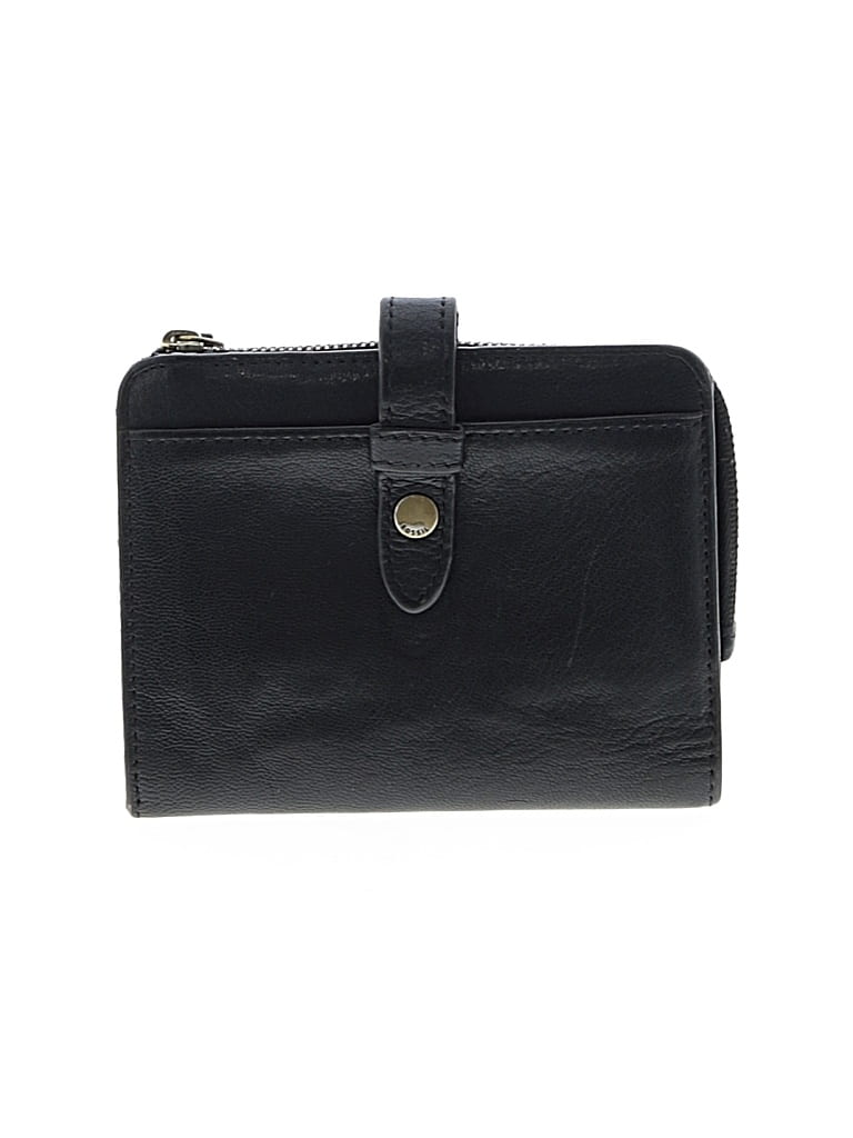 Pre-owned Fossil Leather Wallet In Black