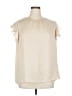 alex & lili 100% Polyester Ivory Short Sleeve Blouse Size 1X - photo 1