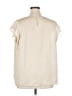 alex & lili 100% Polyester Ivory Short Sleeve Blouse Size 1X - photo 2