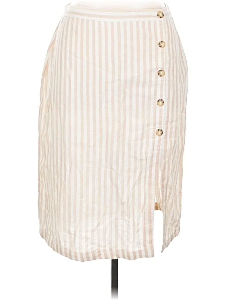 Pre-owned Abercrombie & Fitch Casual Skirt In White