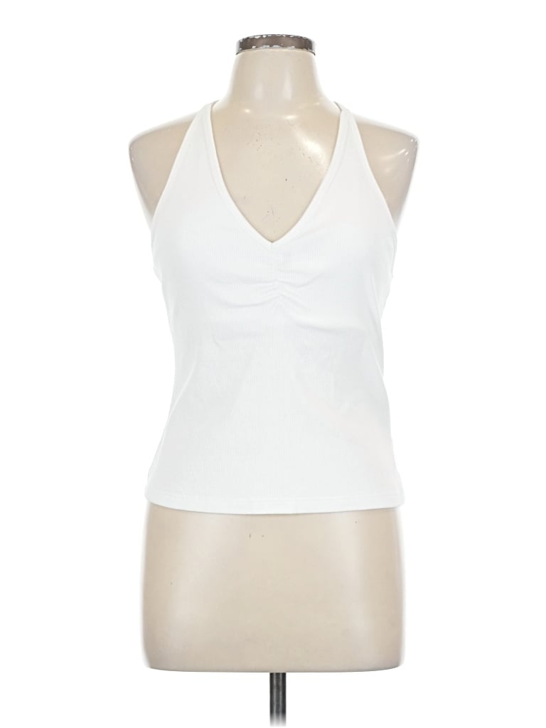 Pre-owned Old Navy Tank Top White Halter Neckline Tops
