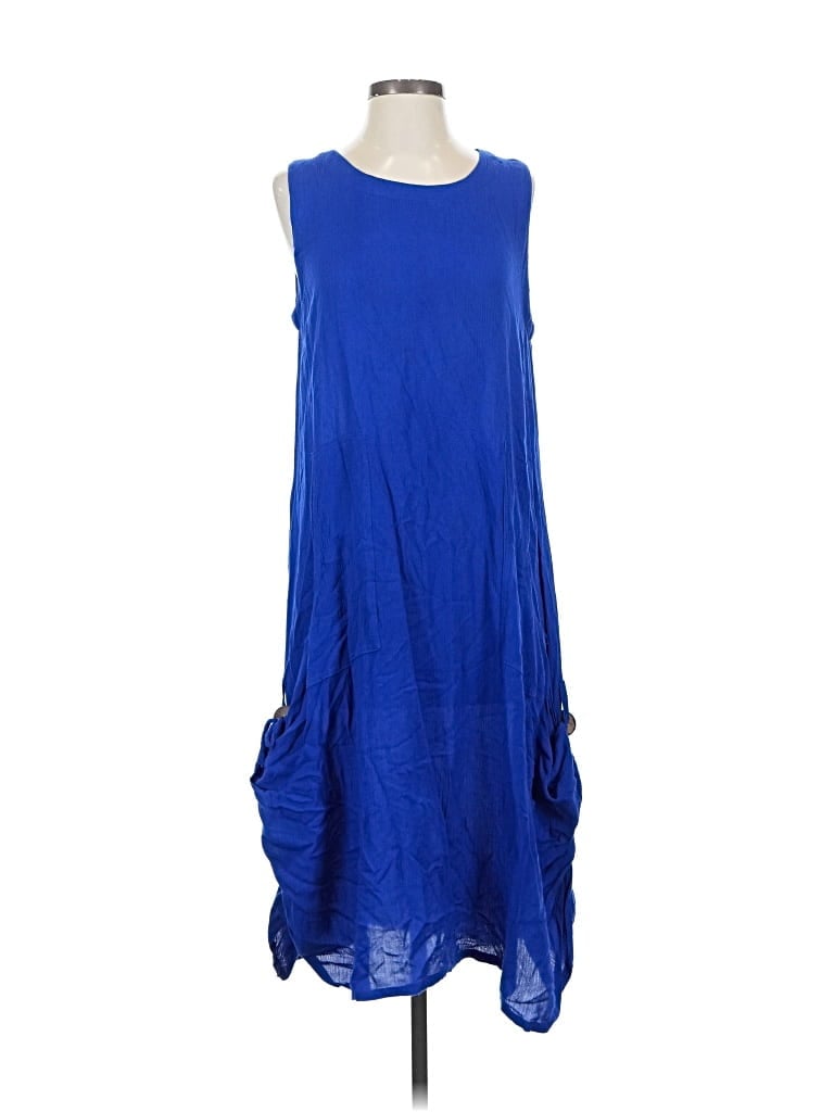 Pre-owned Kaktus Casual Dress In Blue