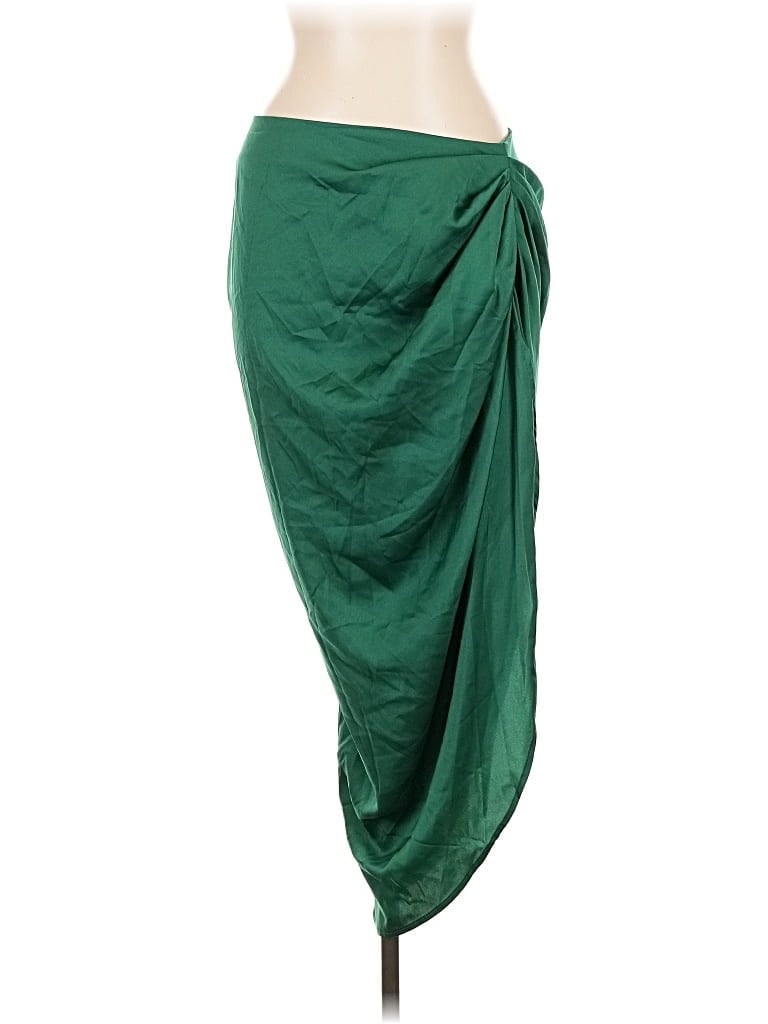 Shein Curve Casual Skirt In Green
