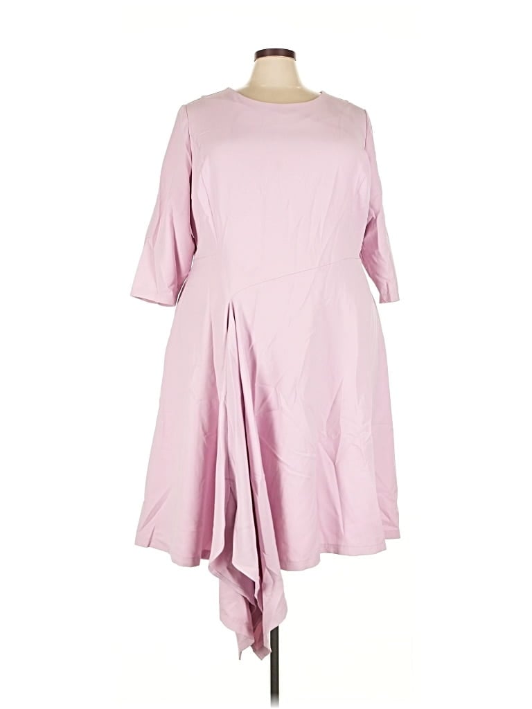 Pre-owned Lane Bryant Casual Dress In Pink
