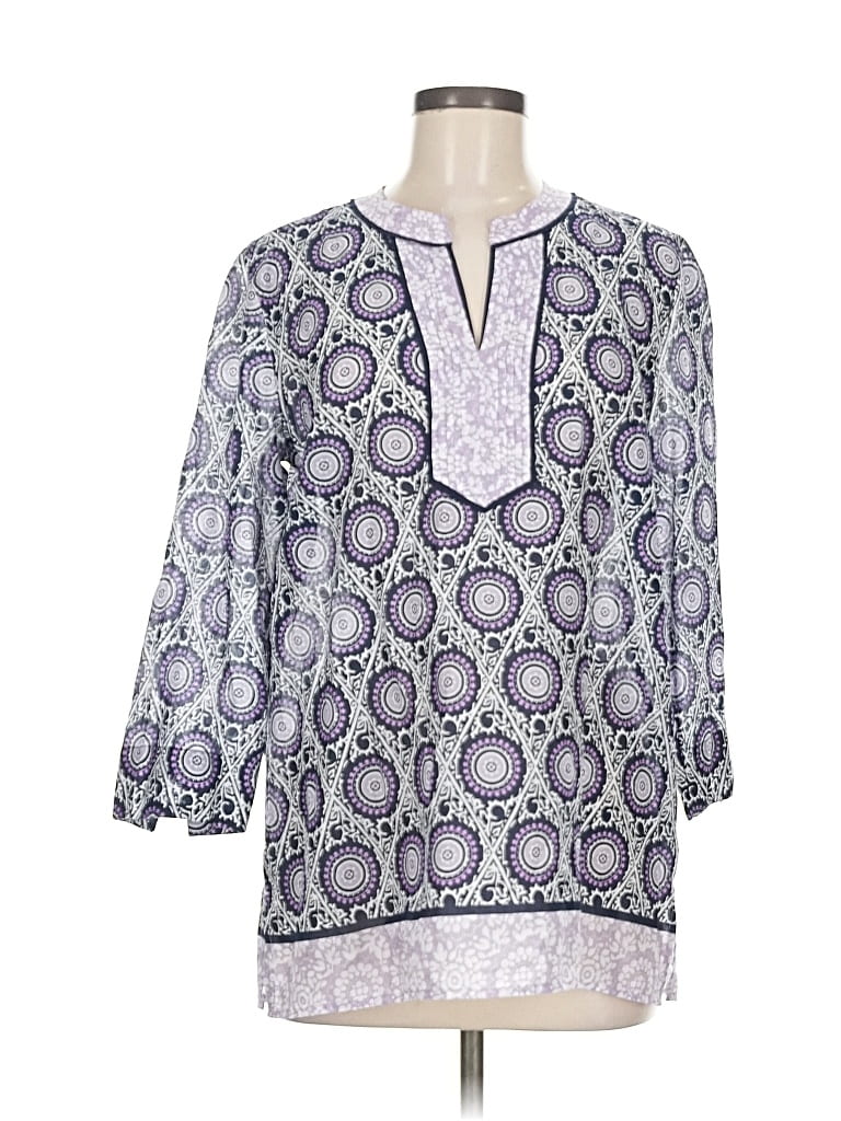 Pre-owned Talbots 3/4 Sleeve T-shirt In Purple