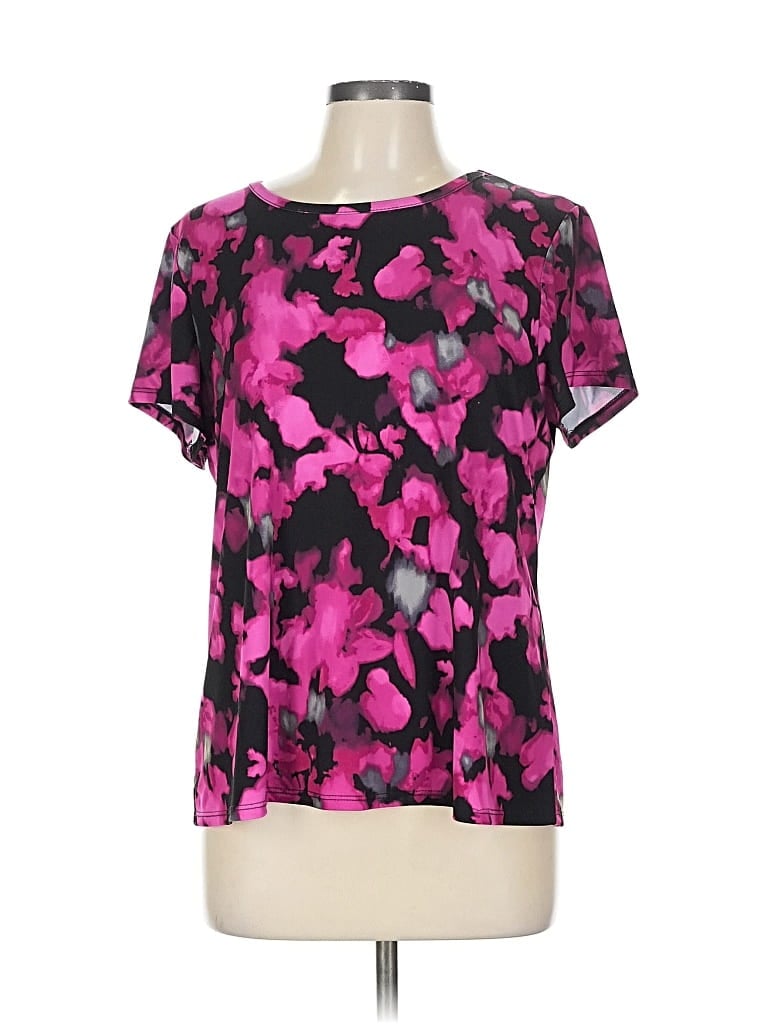 Pre-owned Vince Camuto Short Sleeve Blouse In Pink