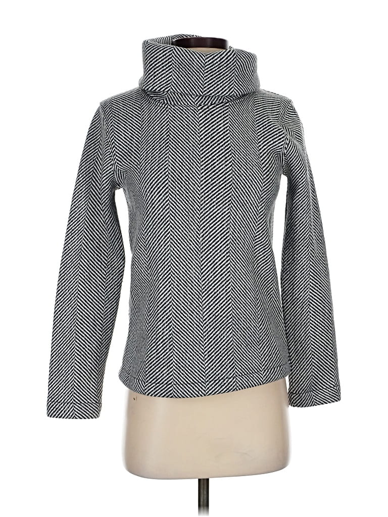 Pre-owned J.crew Factory Store Turtleneck Sweater In Gray