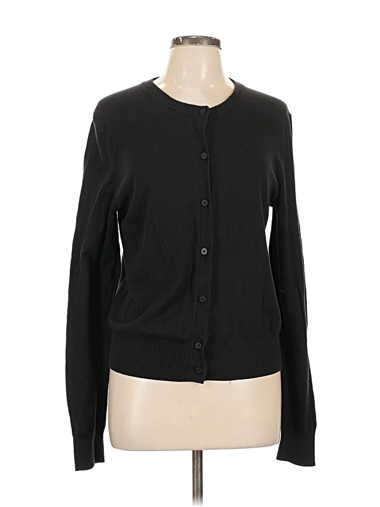 Pre-owned Gap Cardigan Sweater In Black