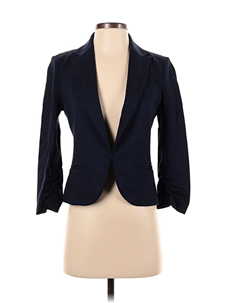 Pre-owned Amanda + Chelsea Blazer Jacket In Blue