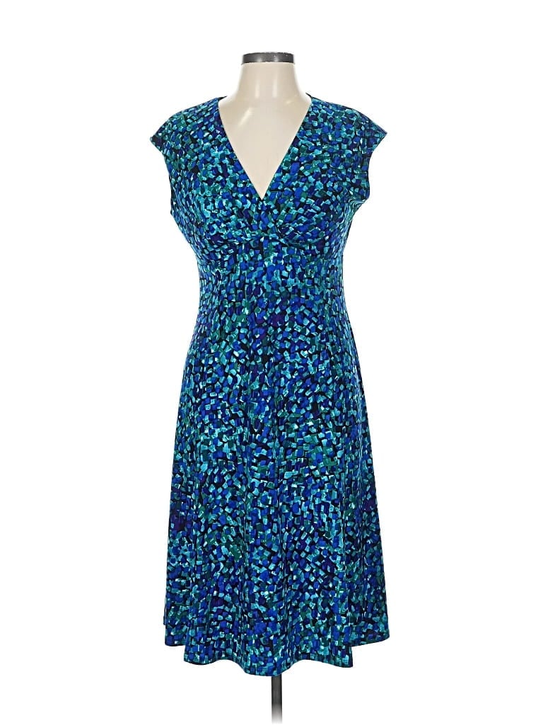 Pre-owned Chaps Cocktail Dress In Blue