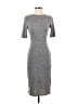 Unbranded Solid Gray Casual Dress Size S - photo 1