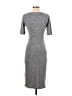 Unbranded Solid Gray Casual Dress Size S - photo 2