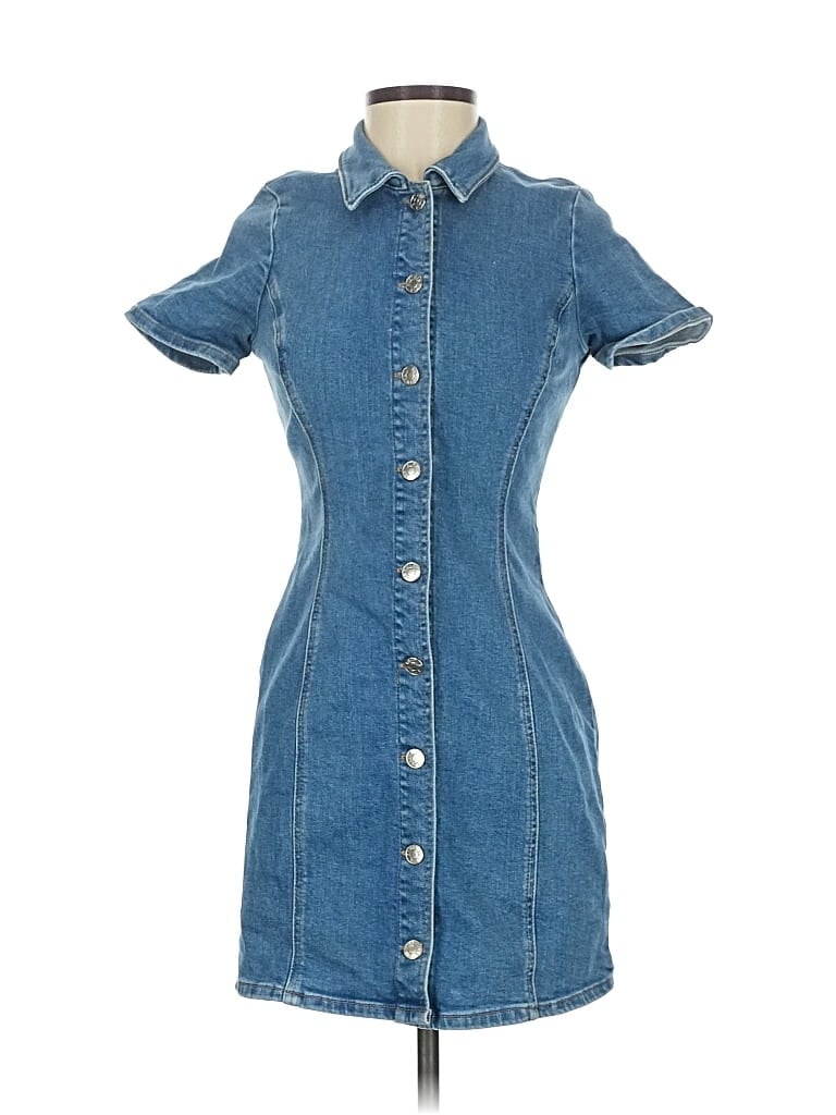 ZARA TRF Pre-owned Casual Dress In Blue